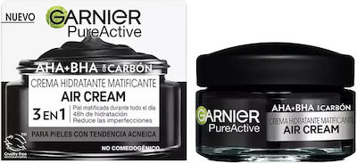 Garnier Pure Active 3 In 1 Aha+Bha Carbon Moisturizing Cream Face 50ml