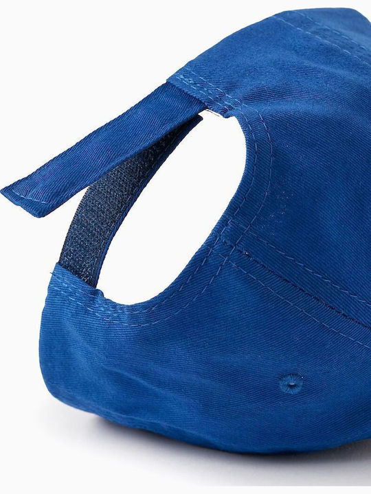 Zippy Kids' Hat Jockey Fabric Blue