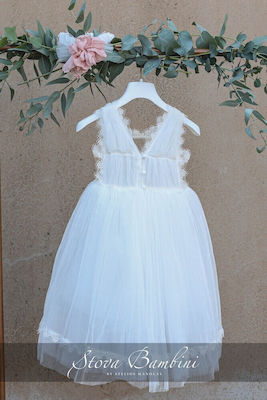 Stova Bambini White Lace Baptism Dress