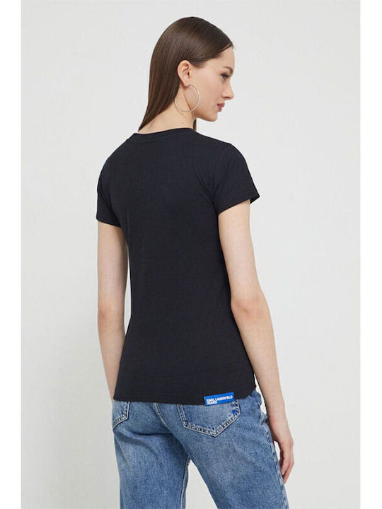 Karl Lagerfeld Damen T-Shirt Black