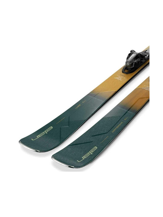 Elan Children's Ski Boots in Green Color with Bindings