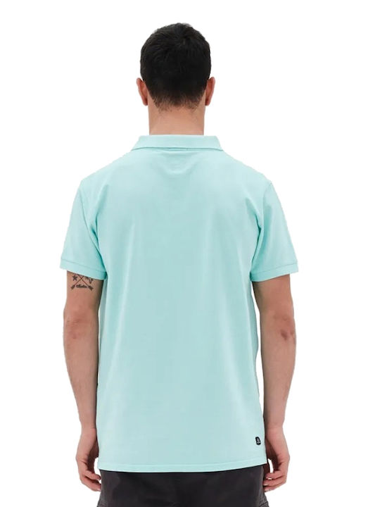 Emerson Polo Short Sleeve Blouse Turquoise