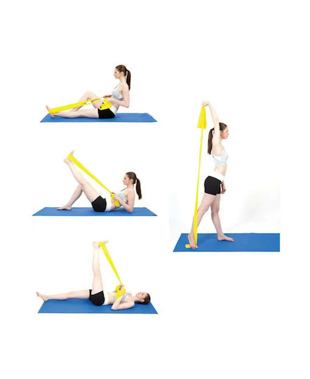 Resistance Band Gym Elastic Band Moderate Yellow 0.15m