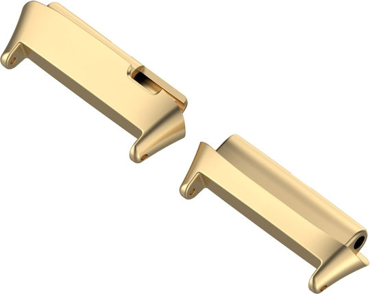 For Redmi Watch 3 Lite / Watch 3 Active 1 Pair Metal Watch Band Connector(gold)