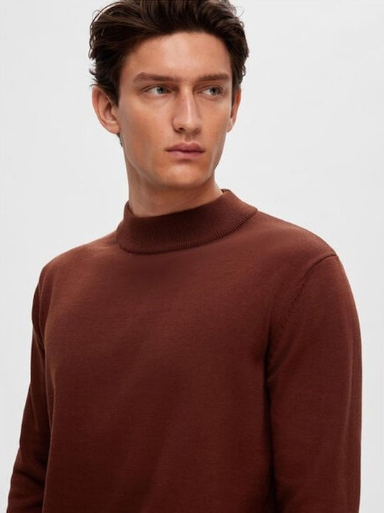 Selected Herren Langarm-Pullover Burgundisch