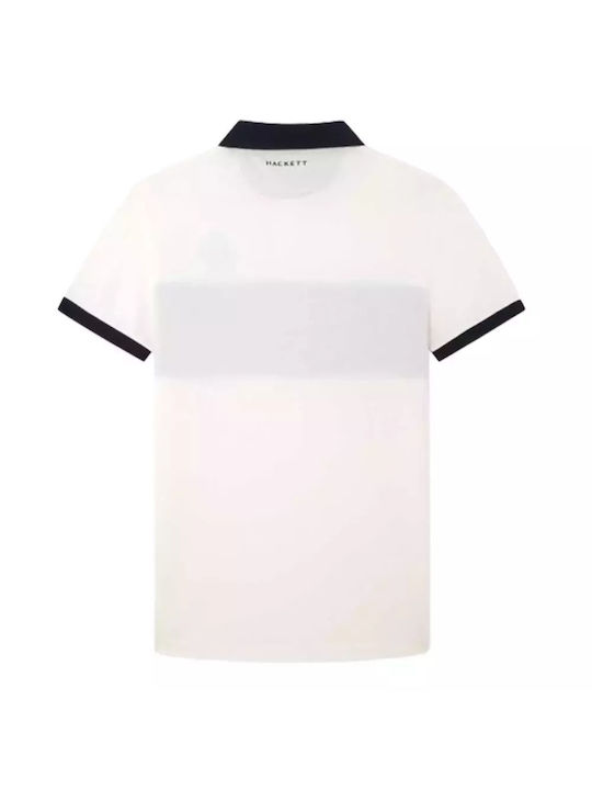 Hackett Men's Short Sleeve Blouse Polo White