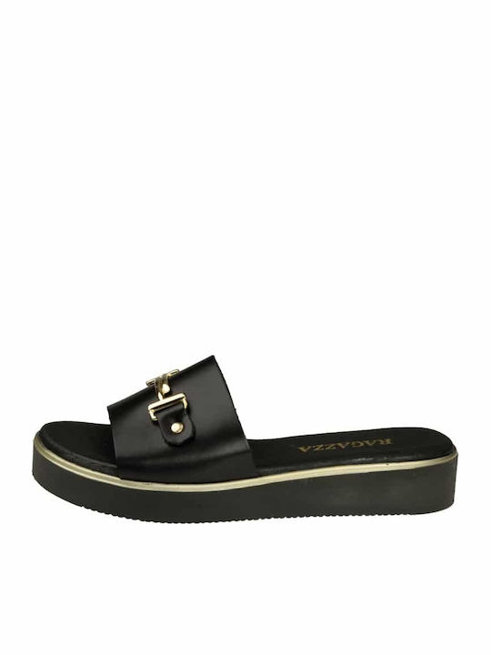 Sandale Casual Damă Din Piele Negre