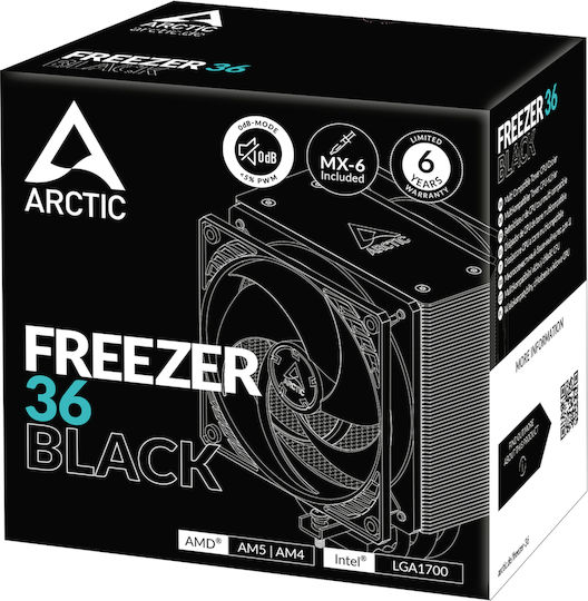 Arctic Freezer 36 Black Cooler Procesor pentru Socket 1700 / 1851 / AM4 / AM5