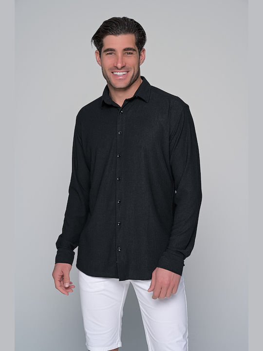 Ben Tailor Men's Shirt Short Sleeve Black