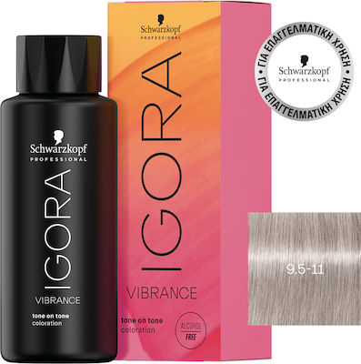 Schwarzkopf Igora Vibrance Προσωρινή Βαφή σε Μορφή Gel 9,5-11 Έντονο Σαντρέ 60ml