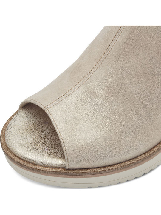 Mules with High Heel Champagne