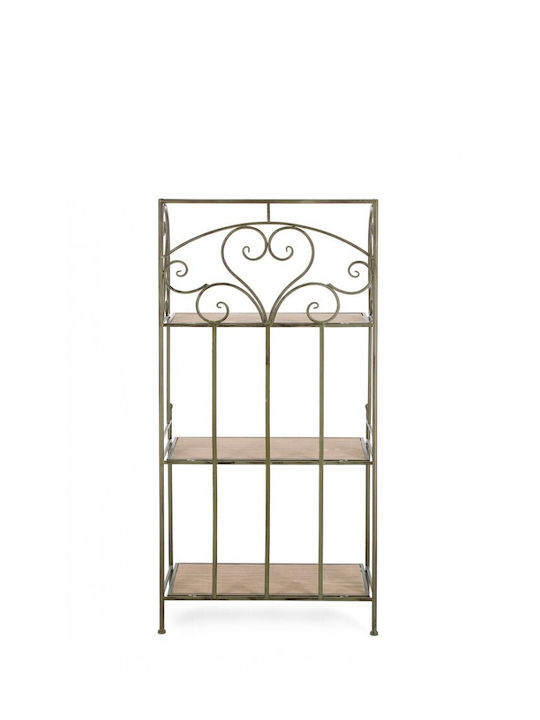 Βιβλιοθήκη Guenda Λαδί 60x28x127εκ.