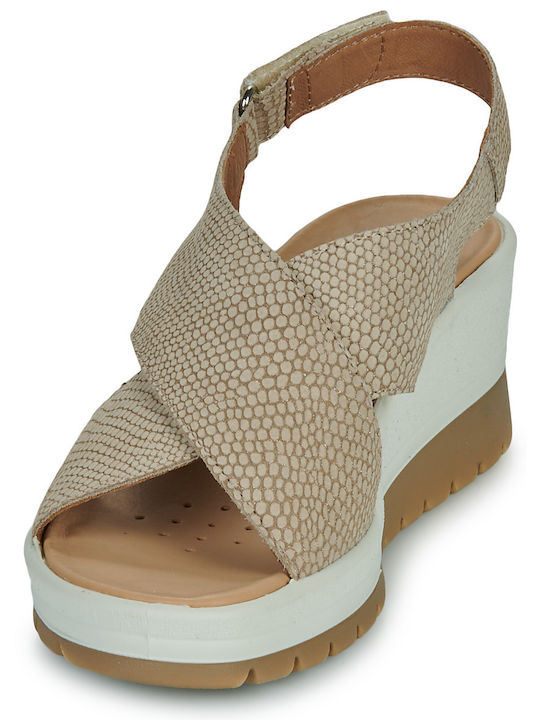 Women's Platform Shoes Beige