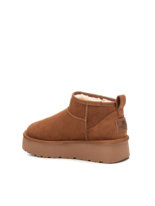 Wildleder Stiefeletten Damen Braun