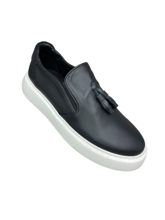 Smart Steps Men's Leather Casual Shoes Black