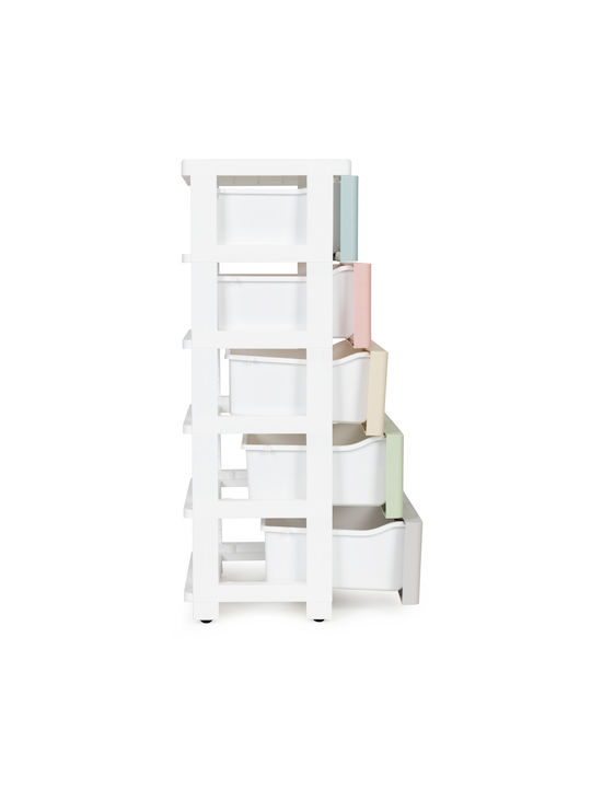 Comodă pentru copii Multicolor / cu 5 sertare 39x27x75buc