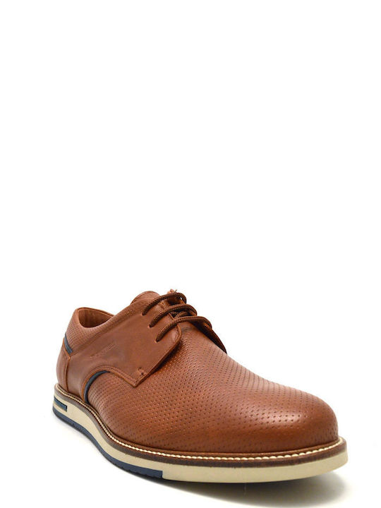 Softies Men's Leather Casual Shoes Tabac Brown