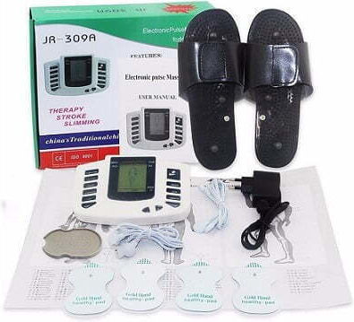 Massage & Muscle Toning Device Electrotherapy with Slippers Jr309a - Electronic Pulse Massager 145917