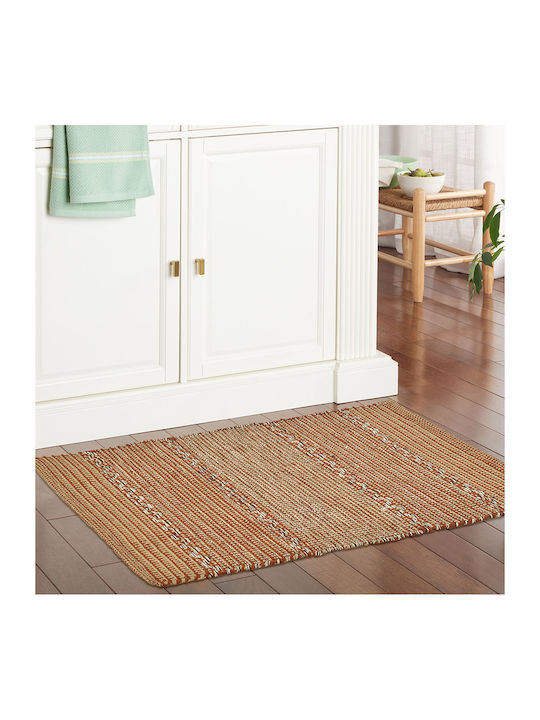 Lino Home Velmar Rectangular Kitchen Mat Rust 60x90εκ.