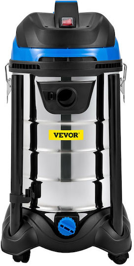 Vevor Σκούπα Υγρών / Στερεών 1200W με Ανοξείδωτο Κάδο 30lt