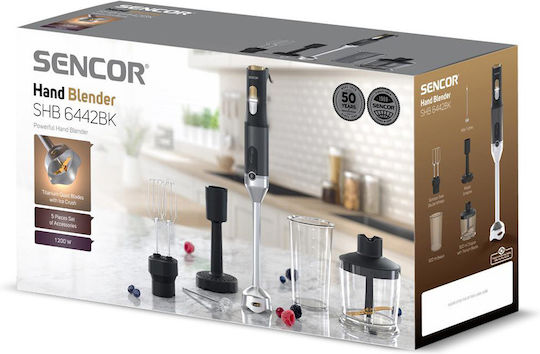 Sencor Ραβδομπλέντερ με Ανοξείδωτη Ράβδο 1200W Μαύρο