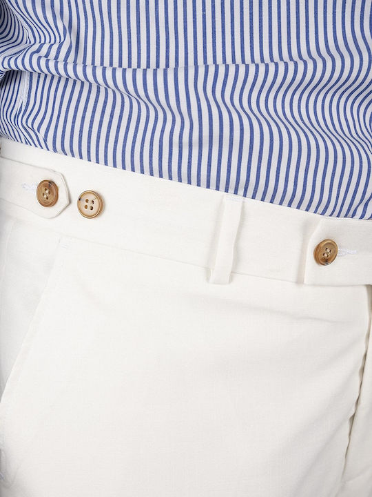 Dezign Men's Trousers in Slim Fit White