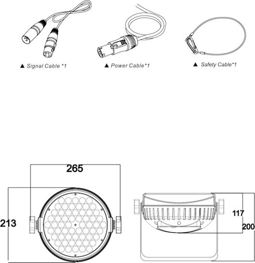 AFX Light Φωτορυθμικό LED PAR RGB
