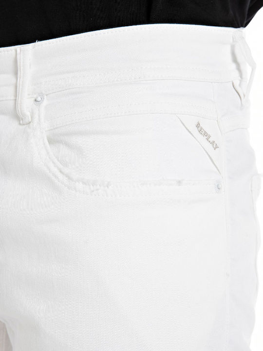 Herren Jeanshosen Elastisches Regular Anwendung Weiß