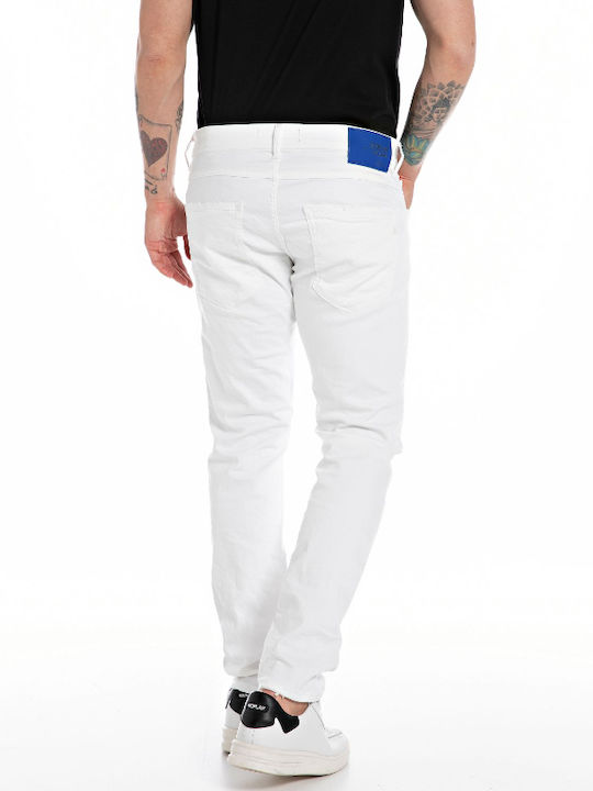 Herren Jeanshosen Elastisches Regular Anwendung Weiß
