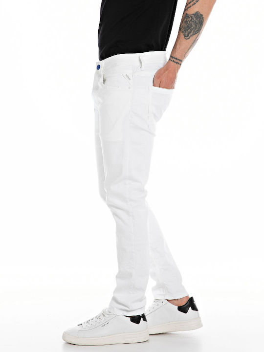 Herren Jeanshosen Elastisches Regular Anwendung Weiß