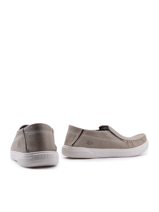 Δερμάτινα Ανδρικά Slip-On Μπεζ