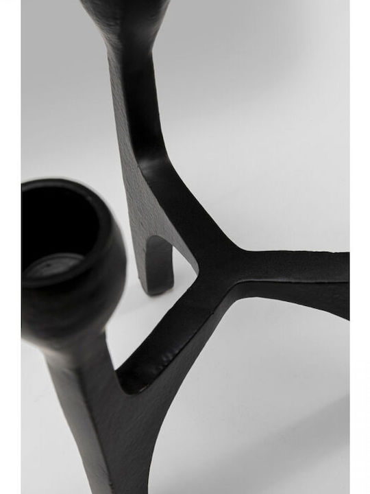 Kare Design Κηροπήγιο Μεταλλικό 5 Θέσεων σε Μαύρο Χρώμα 26x31x26εκ.
