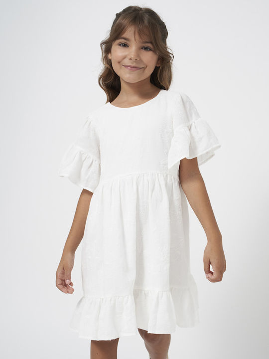 Mayoral Kids Dress ecru