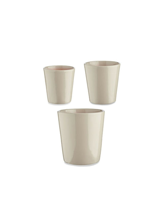 Ibergarden Set 3 Pots Plastic Grey