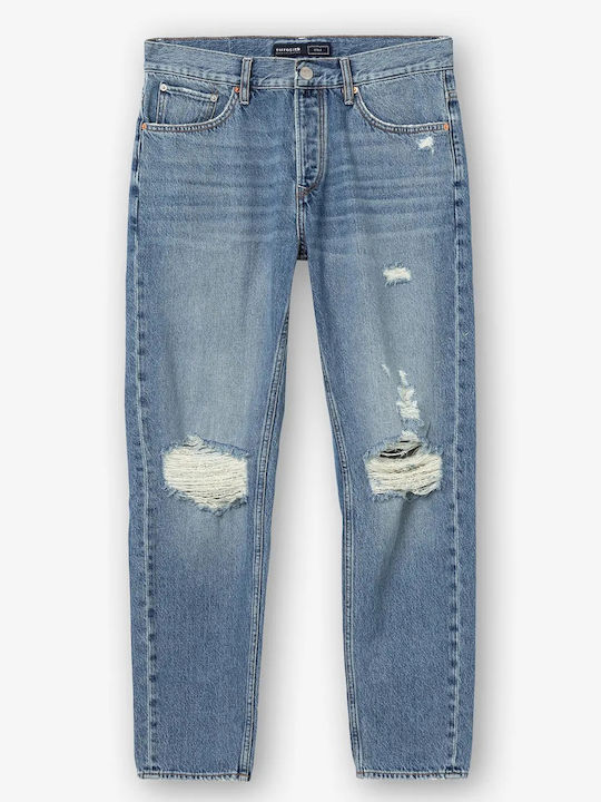 Men's Jeans Pants with Relaxed Fit Blue