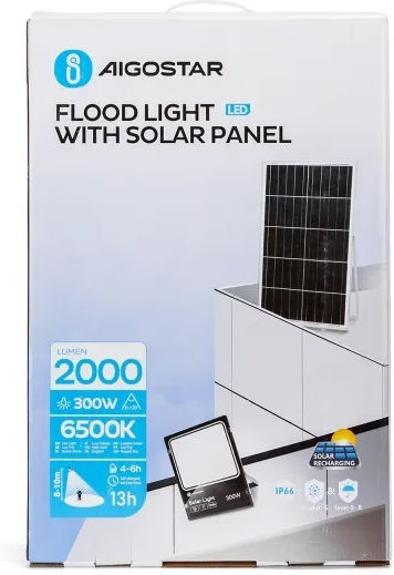 Aigostar Ηλιακός Προβολέας LED 300W Ψυχρό Λευκό 6500K