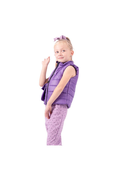 Evita Kids Casual Jacket Sleeveless Lila