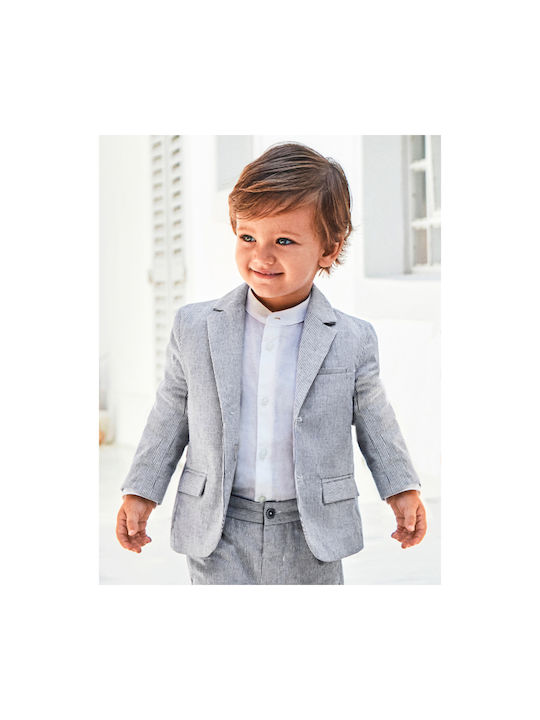 Mayoral Kids Blazer White/light blue