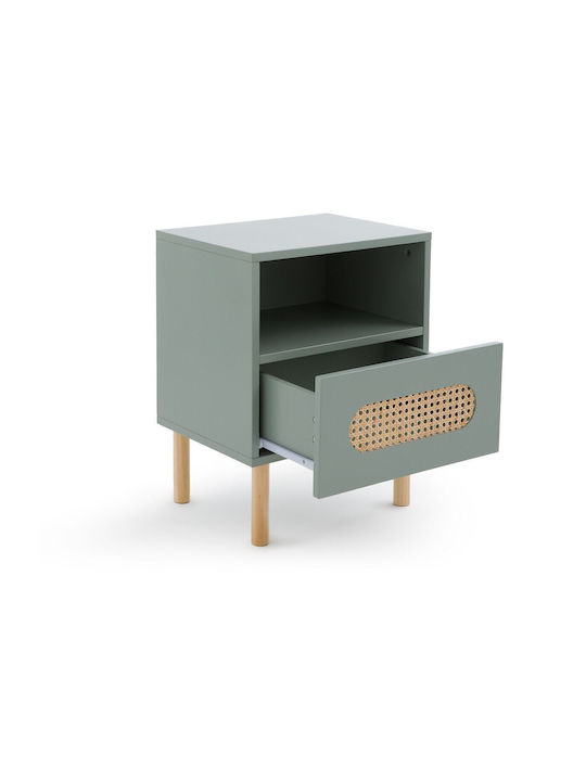 Wooden Green Bedside Table 40x31.5x51cm