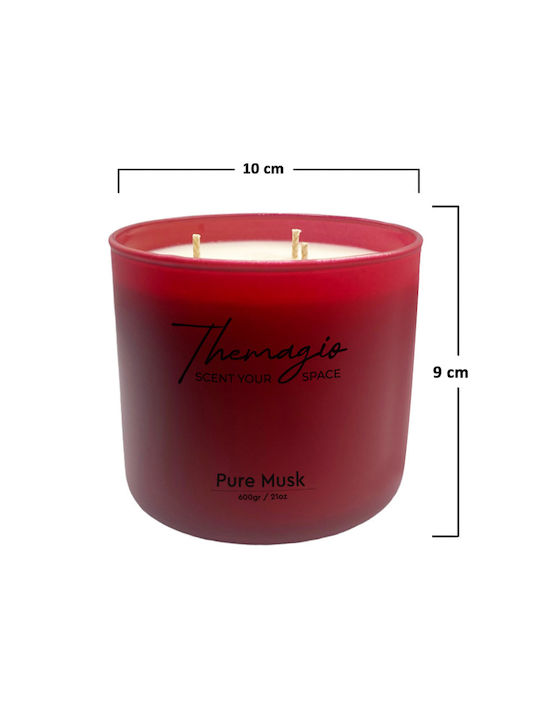 Themagio Pure Musk Soy Candle 600gr 77238 10cm X 9cm