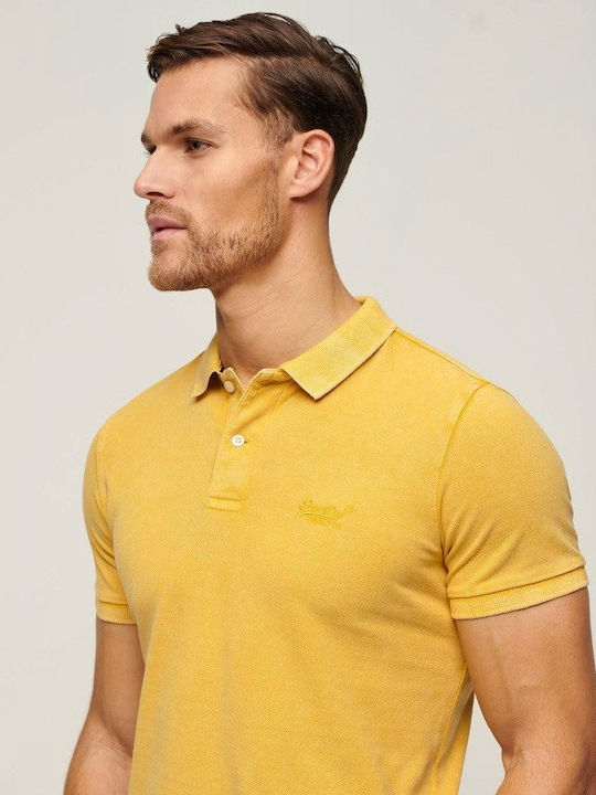 D2 Ovin Vint Polo T-Shirt Yellow
