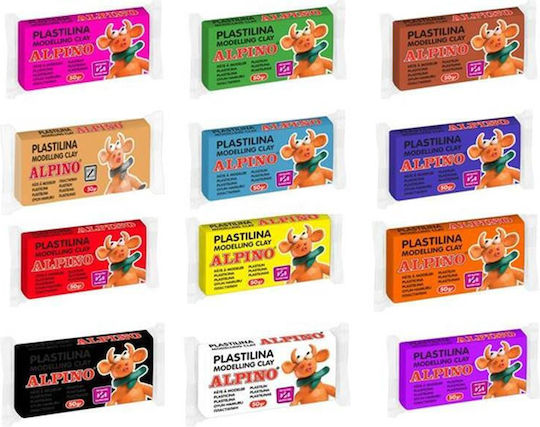 Alpino Plasticine for 3+ Years 1 Piece White