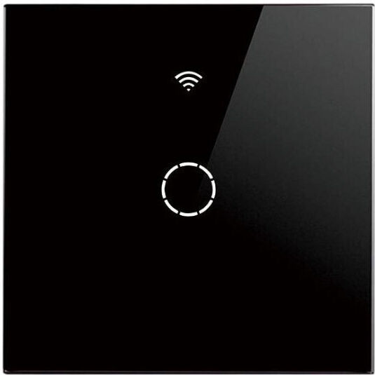 SmartWise Comutator De Perete Electric Încastrat Tactil Wi-Fi Sens Unic Cu Cadru Întoarcere Negru