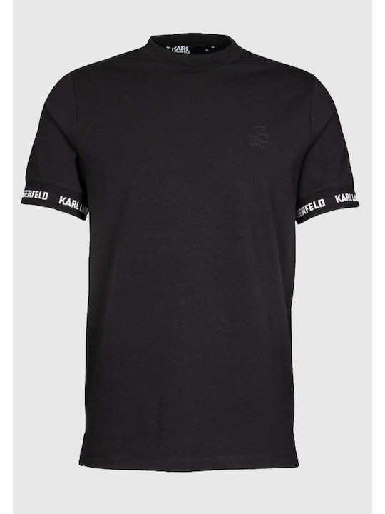 Karl Lagerfeld Men's Short Sleeve Blouse Black