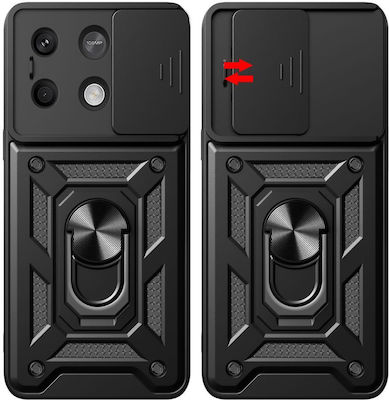 Tech-Protect Camshield Back Cover Πλαστικό Ανθεκτικό Μαύρο (Redmi Note 13 5G)