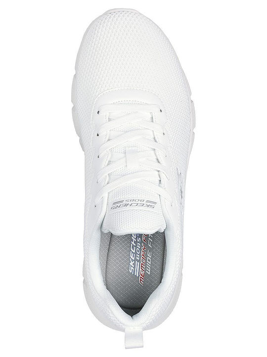 Skechers Bobs B Flex-chill Ανδρικά Sneakers Λευκά