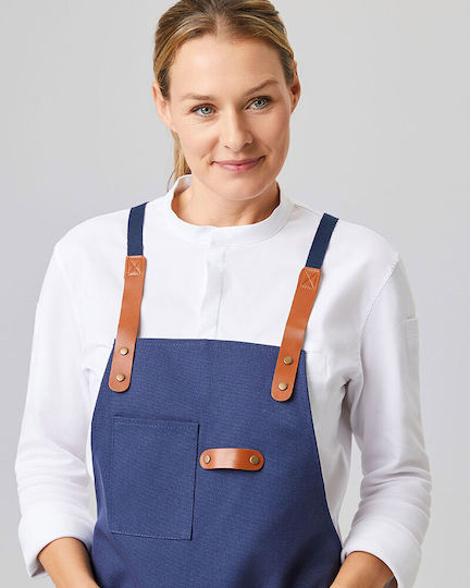 Exner Ποδιά Kellner Ganzkörper 285-canvas Bib Apron Marineblau