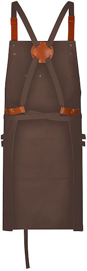 Exner Ποδιά Σερβιτόρου Ολόσωμη 285-canvas Bib Apron Καφέ