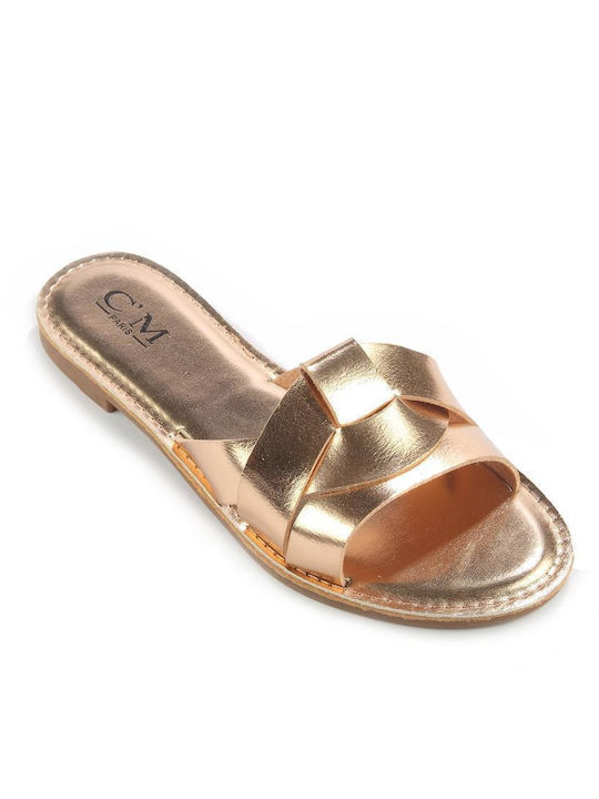 Fshoes Women's Flat Sandals in Ecru Color