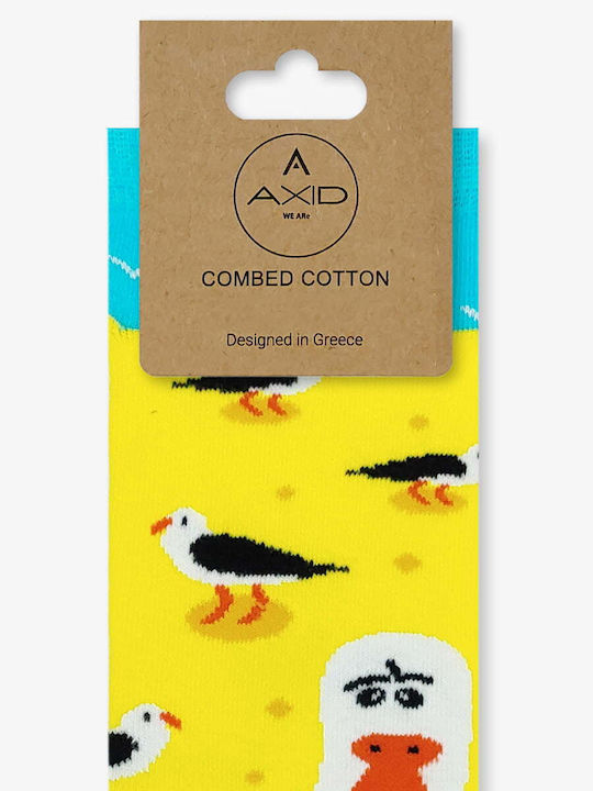 Axidwear Seagull Κάλτσες Κίτρινες